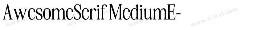 AwesomeSerif MediumE字体转换